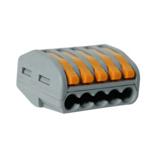 BORNA CONEXIÓN RÁPIDA 5 VÍAS A PALANCA (0.2 a 4mm)