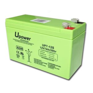BATERÍA PLOMO AGM UPOWER 12V 7Ah (4.8mm)