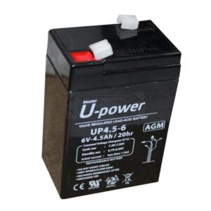 BATERÍA PLOMO AGM UPOWER 6V 4.5AH