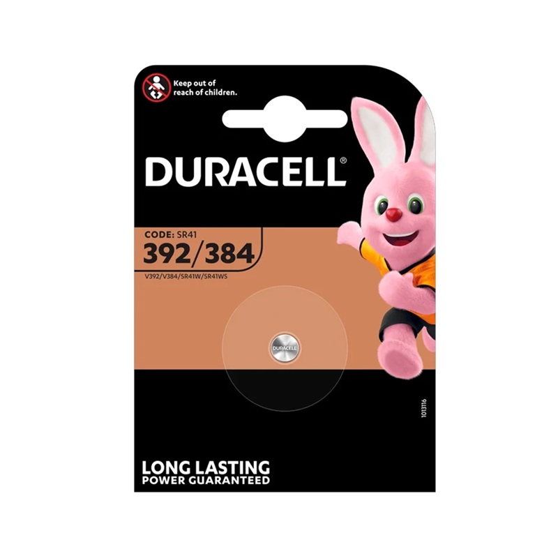 PILA BOTÓN DURACELL 392/384 ÓXIDO DE PLATA 1.55V PACK 1U