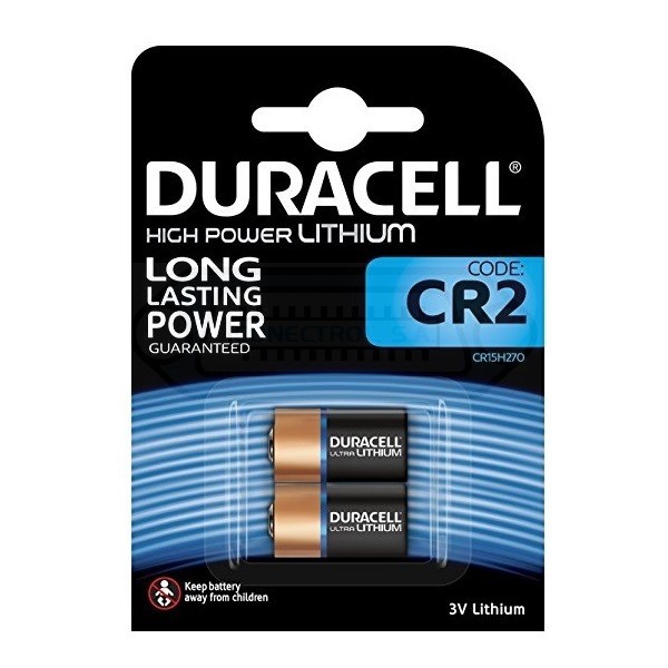 PILA ESPECIAL DURACELL CR2 LITIO 3V PACK 2U