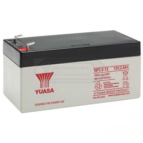 BATERÍA PLOMO AGM YUASA 12V 2.8Ah