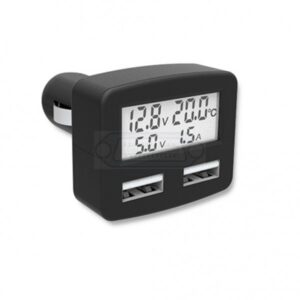 CARGADOR USB 5 EN 1 DUAL 5V 3A CON PANTALLA LCD