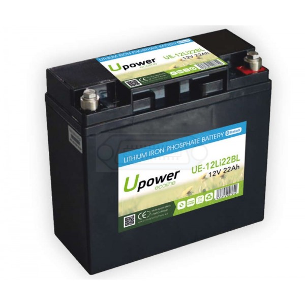 BATERÍA LITIO LIFEPO4 ECOLINE U-POWER 12V 22AH