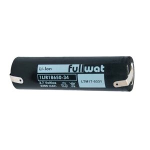 BATERÍA LITIO 18650 FULLWAT 3.7V 3400MAH CON LENGUETAS