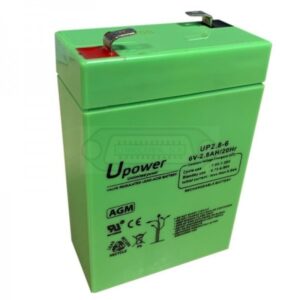 BATERÍA PLOMO AGM UPOWER 6V 2,8AH