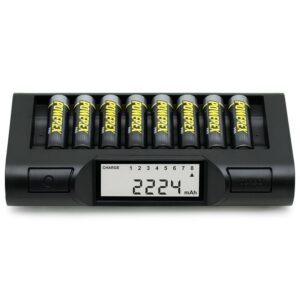 CARGADOR - ANALIZADOR POWEREX MH-C980 8 BATERÍAS AA/AAA NiMH