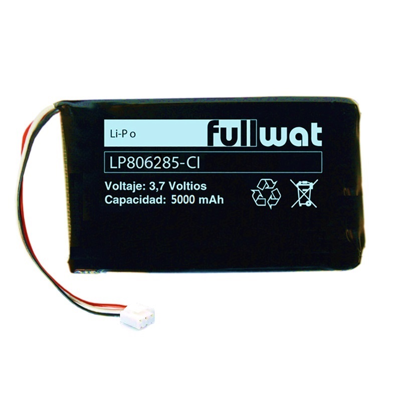 BATERÍA LiPO 3.7V 5000mAh 806285 (80x62x8.5mm) CON PCM