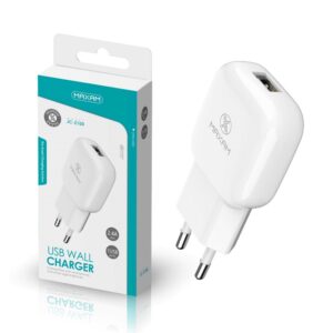 CARGADOR PARED USB 2.4A BLANCO
