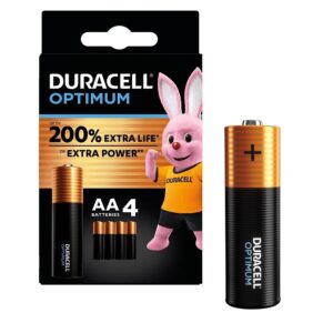 PILA DURACELL OPTIMUM 200 LR6 (AA) 1.5V ALCALINA PACK 4U