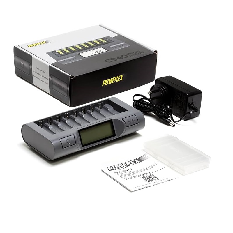 CARGADOR - ANALIZADOR POWEREX MH-C940 8 BATERÍAS AA/AAA NIMH - Imagen 3
