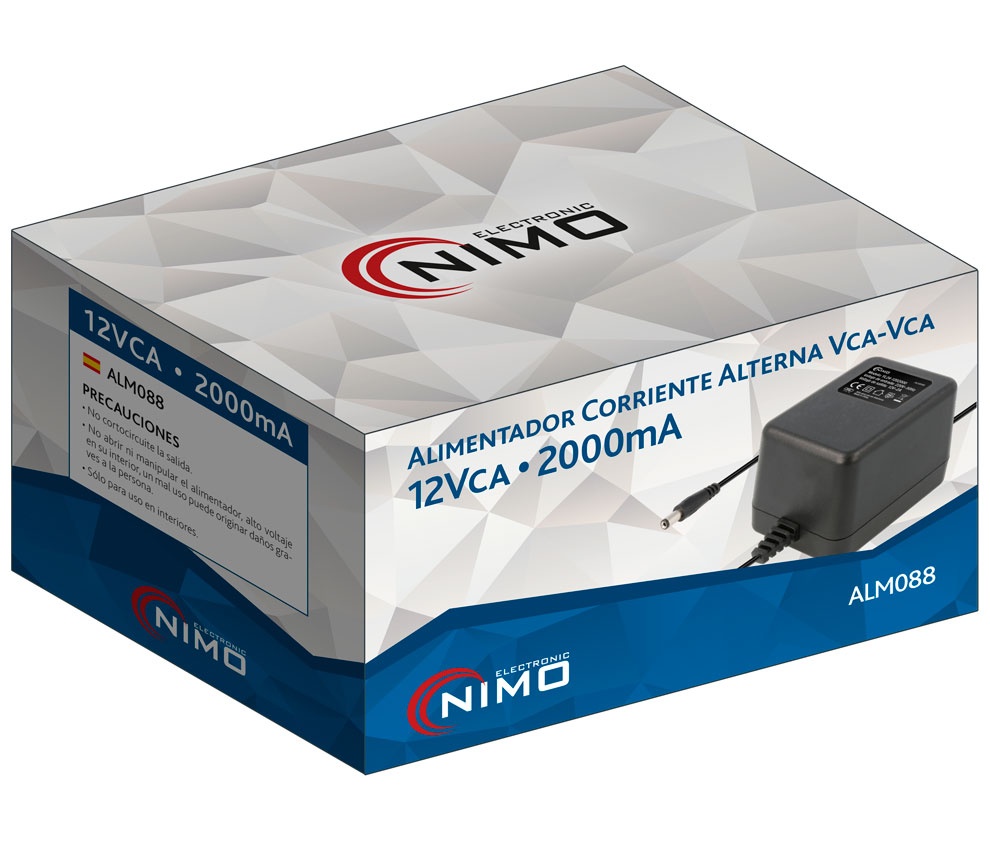 ALIMENTADOR ALTERNA NIMO 12VAC 2000MA 24W - Imagen 4