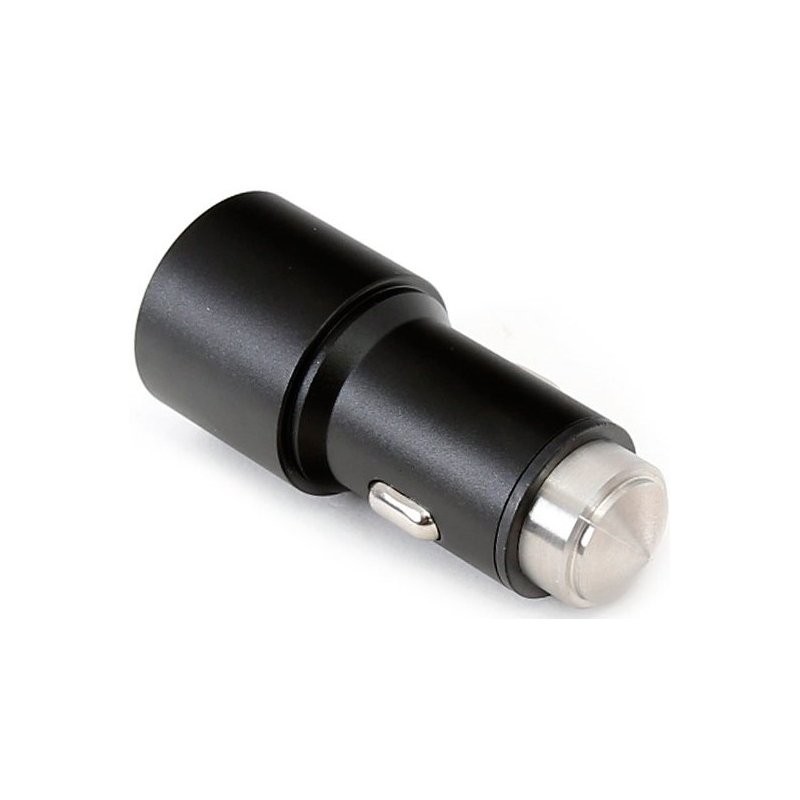 CARGADOR COCHE USB OMEGA DUAL 5V 2.1A METAL NEGRO - Imagen 3