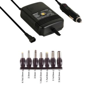 ALIMENTADOR COCHE REGULABLE DC 12V/24V 2000MA 1.5V/12VDC