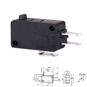MICRO INTERRUPTOR 1NA+1NC 5A/250VAC SIN PALANCA