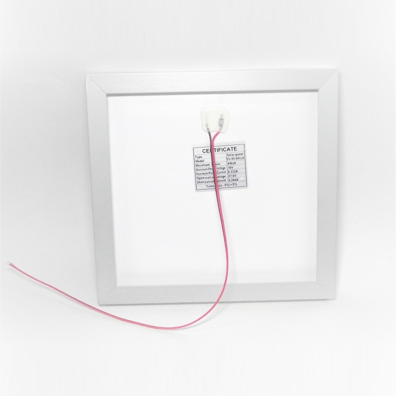 PANEL SOLAR 4W 12V CEBEK C-0153B - Imagen 3