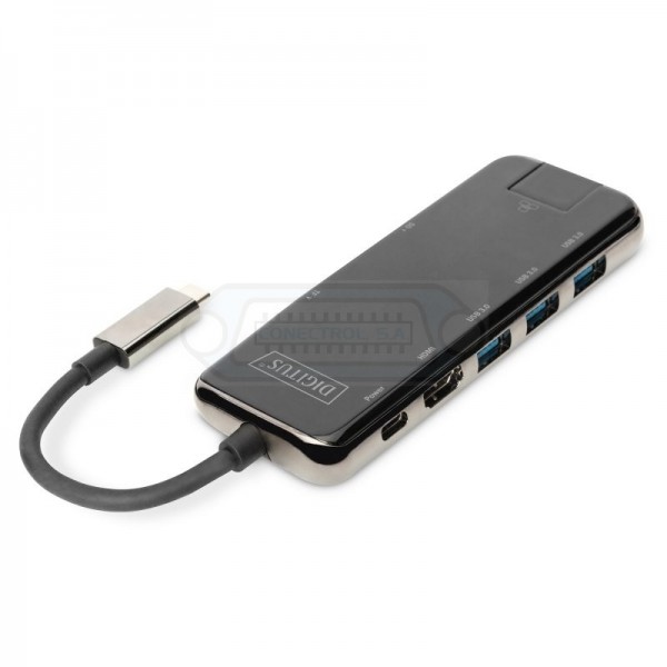DOCKSTATION USB-C DIGITUS 8X PUERTOS