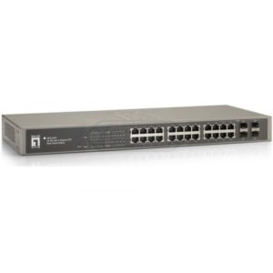 SWITCH GESTIONABLE 24P GIGABIT + 4 SFP V2 WEBSMART