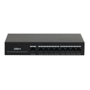 SWITCH ETHERNET 9P (8POE) 10/100MPBS DAHUA ESCRITORIO PFS3009-8ET-65