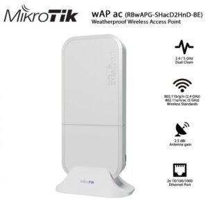 PUNTO DE ACCESO MIKROTIK WAP AC RBWAPG-5HACD2HND DUAL BAND POE