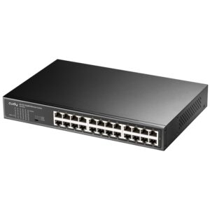 SWITCH ETHERNET 24P GIGABIT AUTO-MDI/MDIX CUDY METÁLICO