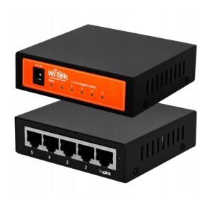 SWITCH ETHERNET WI-TEK 5P GIGABIT METAL NO GESTIONABLE