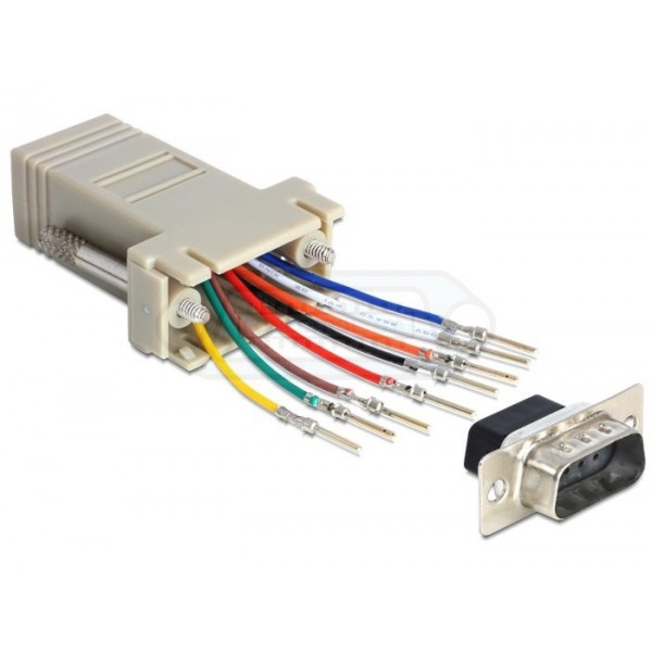 ADAPTADOR SUB-D 9P MACHO - RJ45 CONFIGURABLE