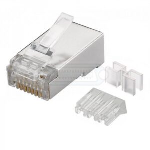 CONECTOR RJ45 CAT7 METÁLICO FTP CON GUIA