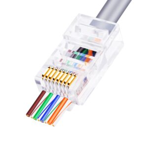 CONECTOR RJ45 CAT6 PASANTE CABLE UTP