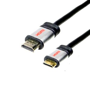 CABLE HDMI - Mini HDMI M-M PRO 4K/2K DCU NEGRO 3m
