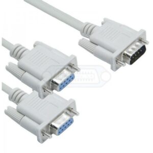 CABLE SUB-D 9P 1 MACHO A DOBLE HEMBRA 1.8MTS.