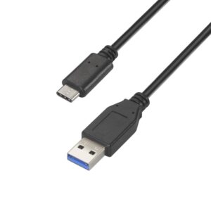 CABLE USB 3.1 GEN2 USB-C A USB-A  M-M 10GB NEGRO 1m