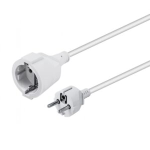 ALARGADOR ELÉCTRICO SCHUKO (M-H) 3x1.5mm BLANCO 3m