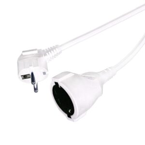 ALARGADOR ELÉCTRICO SCHUKO (M-H) 3x1.5mm BLANCO 5m