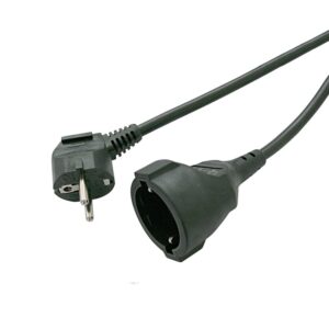 ALARGADOR ELÉCTRICO SCHUKO (M-H) 3x1.5mm NEGRO 5m