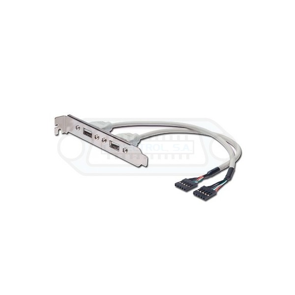CABLE USB-A DOBLE HEMBRA SLOT PARA PLACA
