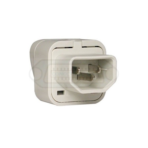 ADAPTADOR RED IEC 60320 C14 - MULTICLAVIJA M/H COMPACTO