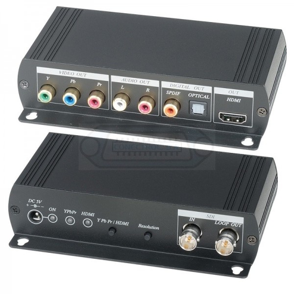 CONVERTIDOR SEÑAL 3G/HD-SDI A HDMI/VÍDEO COMPONENTES