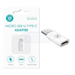 ADAPTADOR MICRO USB A USB-C DATOS/CARGA BLANCO
