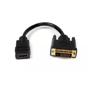 CABLE ADAPTADOR DVI-D (24+1) MACHO - HDMI HEMBRA NEGRO 0.15m