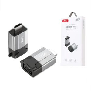 CONVERSOR VÍDEO HDMI MACHO A VGA HEMBRA 1080P ALUMINIO