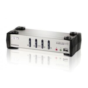 SWITCH KVM ATEN USB-PS/2 + VGA 4 PUERTOS CON CABLES