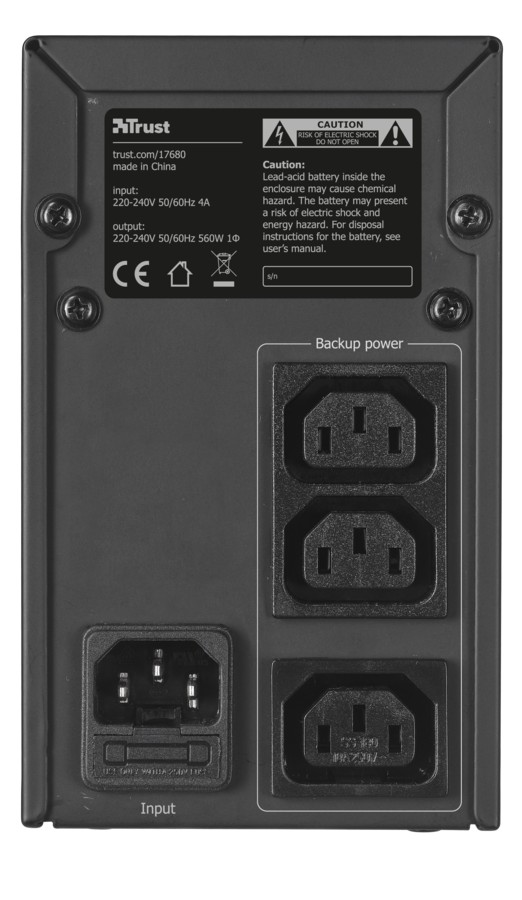 SAI 1000VA (550W) TRUST OXXTRON