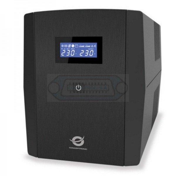 SAI 2200VA (1320W) CONCEPTRONIC ZEUS04E PROTECCION LAN, 6 IEC, USB HID