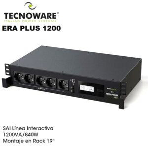 SAI 1200VA (840W) TECNOWARE ERA PLUS 1.200 IN LINE RACK 19"