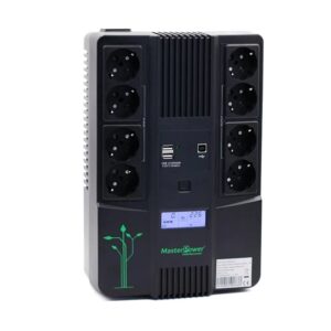 SAI 850VA (480W) MASTER POWER OFFLINE AIO LCD + 8x SCHUKO + USB