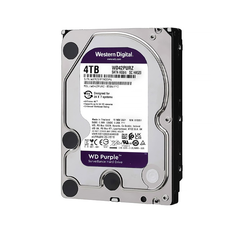 DISCO DURO S-ATA 4TB 3.5" WD PURPLE WD42PURZ
