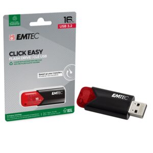 MEMORIA USB 3.2 16GB EMTEC CLICK EASY B110 RED