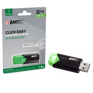 MEMORIA USB 3.2 64GB EMTEC CLICK EASY B110 VERDE