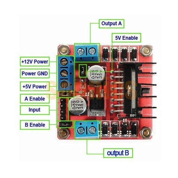 MÓDULO L298N H BRIDGE - Imagen 3